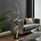 Amsterdam LED Matte Black 63-Inch Floor Lamp - Dimmable  Warm Home View