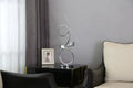 Amsterdam Chrome Table Lamp - LED Strip & Touch Dimmer  Warm Home View
