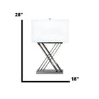 Chrome X Table Lamp // 1 Light  Warm Home View