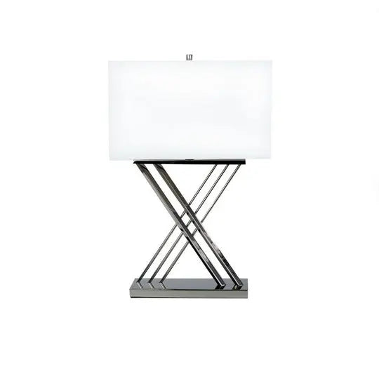 Chrome X Table Lamp // 1 Light  Warm Home View