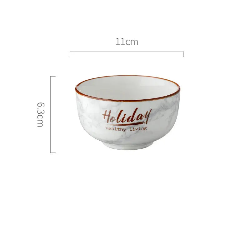 Creative Ceramic Dinnerware Set in Nordic Style  Warm Home View