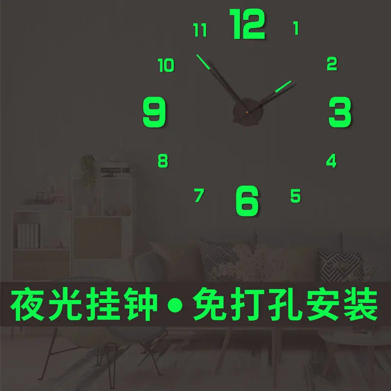 Modern Creative Quartz Wall Clock for Living Room  Warm Home View