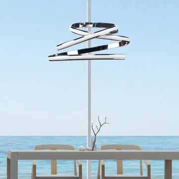 Oslo LED Adjustable Chandelier // Chrome  Warm Home View
