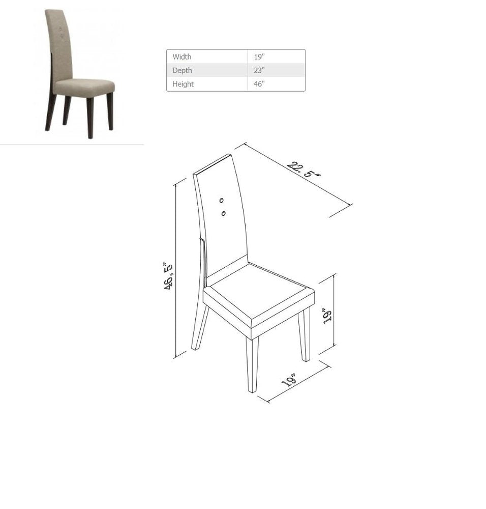 Seven Piece Dark Brown Solid Wood Dining Set with Six Chairs  Warm Home View