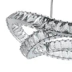 Monroe Crystal Chandelier // Chrome  Warm Home View