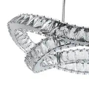 Monroe Crystal Chandelier // Chrome  Warm Home View