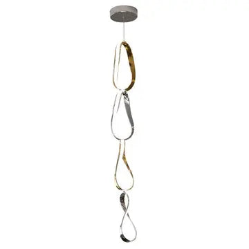 Prague Vertical Chandelier // Gold & Chrome  Warm Home View