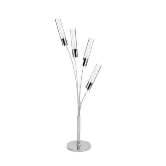 Blooming in Acrylic Table Lamp, 5 Light Chrome  Warm Home View