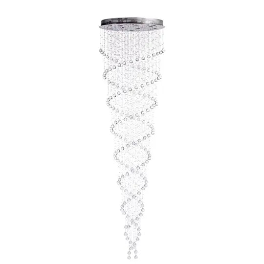 Crystal Chandelier Double Helix// 12 Light  Warm Home View