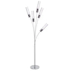 5 Crystal Cylinders Floor Lamp  Warm Home View