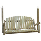 71" Natural Solid Wood Swing Chair  Warm Home View