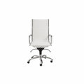 White and Silver Adjustable Swivel Faux Leather Rolling Conference Office Chair  Warm Home View