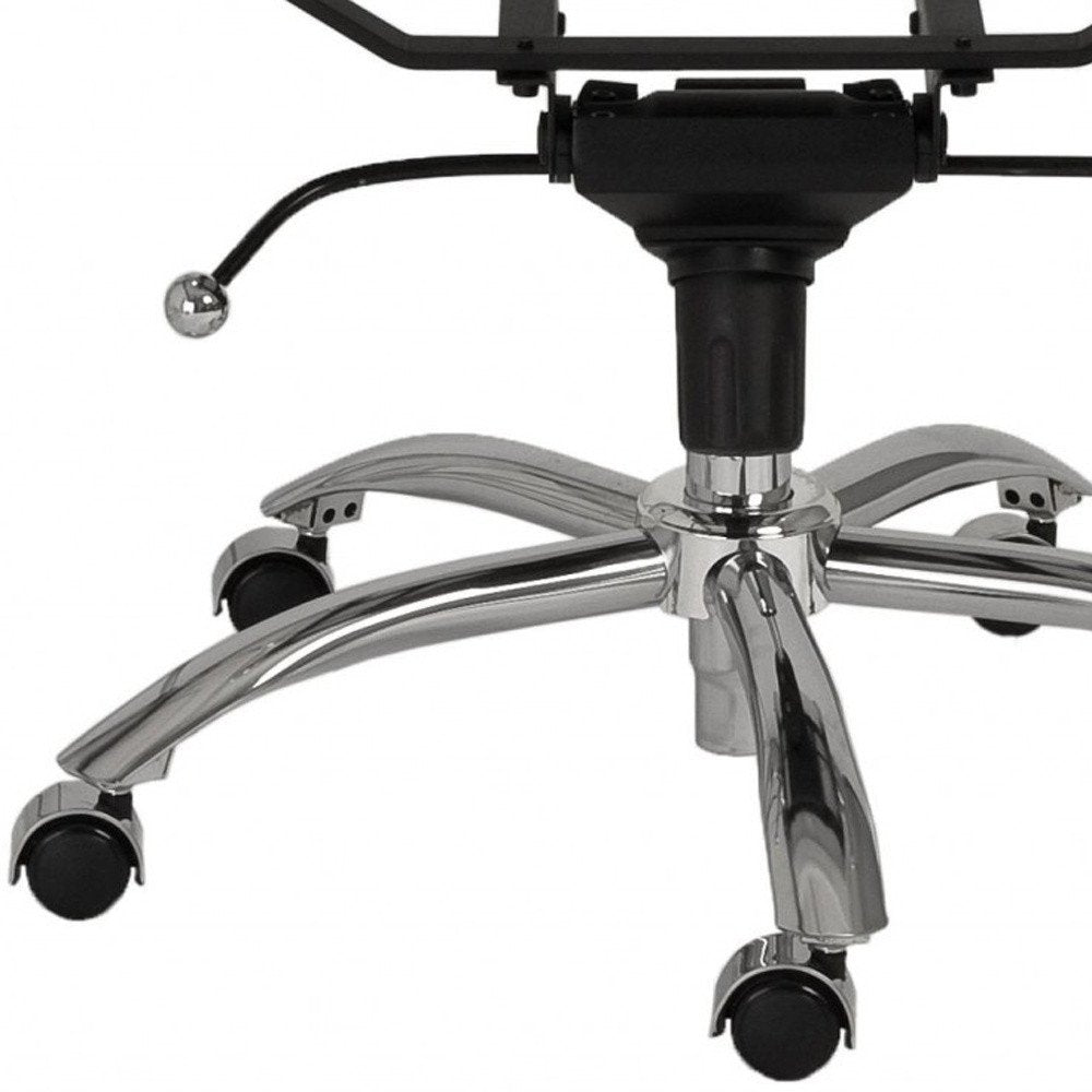 White and Silver Adjustable Swivel Faux Leather Rolling Conference Office Chair  Warm Home View