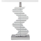 Crystal Two Tone Paved Table Lamp // 1 Light  Warm Home View