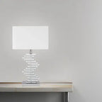 Crystal Two Tone Paved Table Lamp // 1 Light  Warm Home View