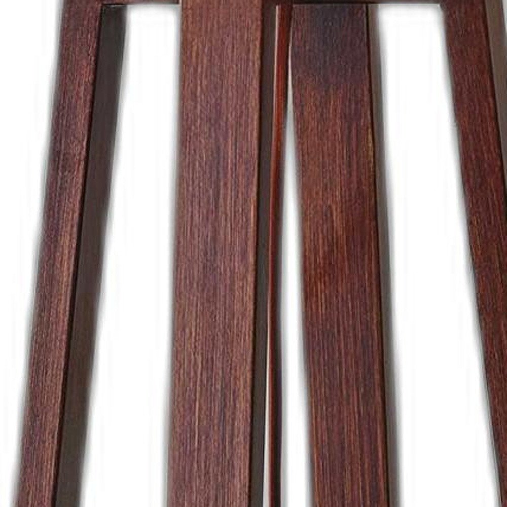 Walnut Wood Finish Linen Fabric Shade Table Lamp  Warm Home View