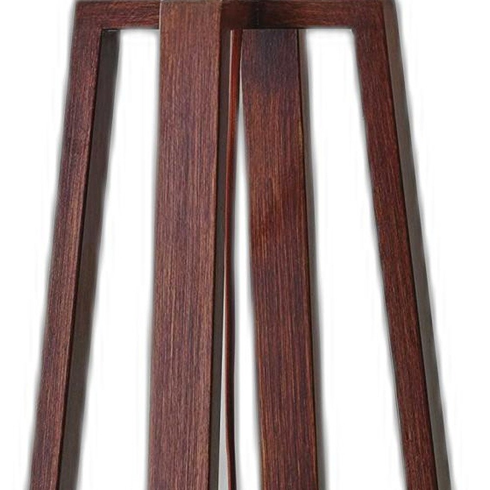 Walnut Wood Finish Linen Fabric Shade Table Lamp  Warm Home View