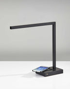Slender Bar Black Metal Led Charging Desk Light  Warm Home View