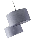91" Silver Three Light Tree Floor Lamp With Gray Linen Drum Shade  Warm Home View