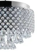 Cinderella Crystal Round Chandelier Pendant  Warm Home View