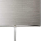 White On White Metal Table Lamp  Warm Home View