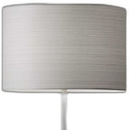 White On White Metal Table Lamp  Warm Home View