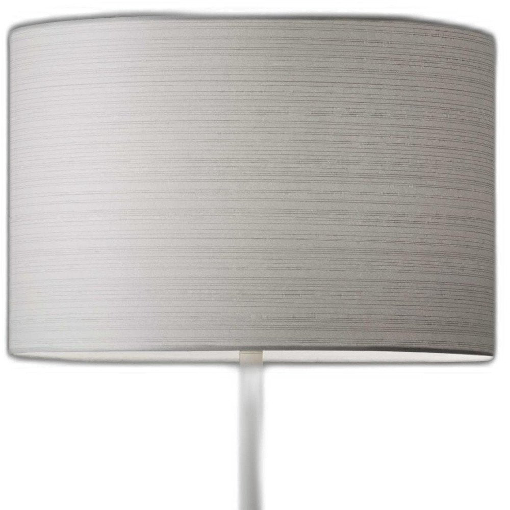 White On White Metal Table Lamp  Warm Home View
