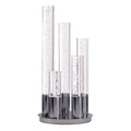 Acrylic Cylinder Dimmable Table Lamp, 5 Light Chrome  Warm Home View