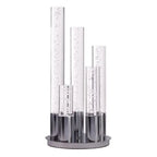 Acrylic Cylinder Dimmable Table Lamp, 5 Light Chrome  Warm Home View