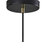 Striped Glass Glow Metal Pendant  Warm Home View