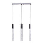 Sparkling Night Cylinder Chandelier // 3 Light  Warm Home View