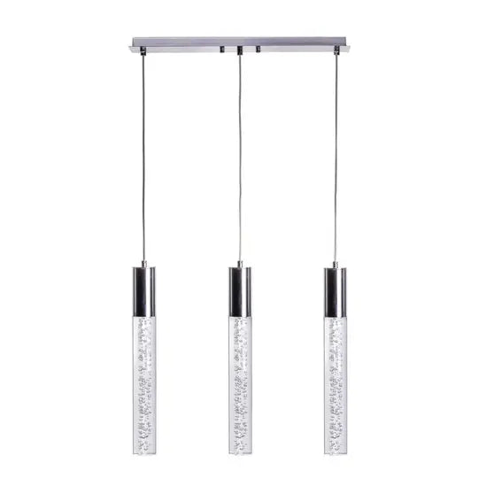 Sparkling Night Cylinder Chandelier // 3 Light  Warm Home View
