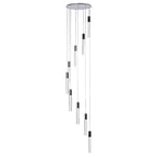 Sparkling Night Cylinder Chandelier // 9 Light  Warm Home View