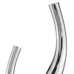 Set of Two Silver Aluminum Squiggly Vases  Warm Home View