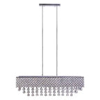 Cinderella Crystal Rectangular Chandelier // 12 Light  Warm Home View