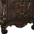 31" White Wood Two Drawer Nightstand  Warm Home View