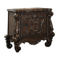 31" White Wood Two Drawer Nightstand  Warm Home View