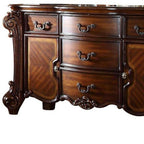 71" Solid Wood Five Drawer Dresser  Warm Home View