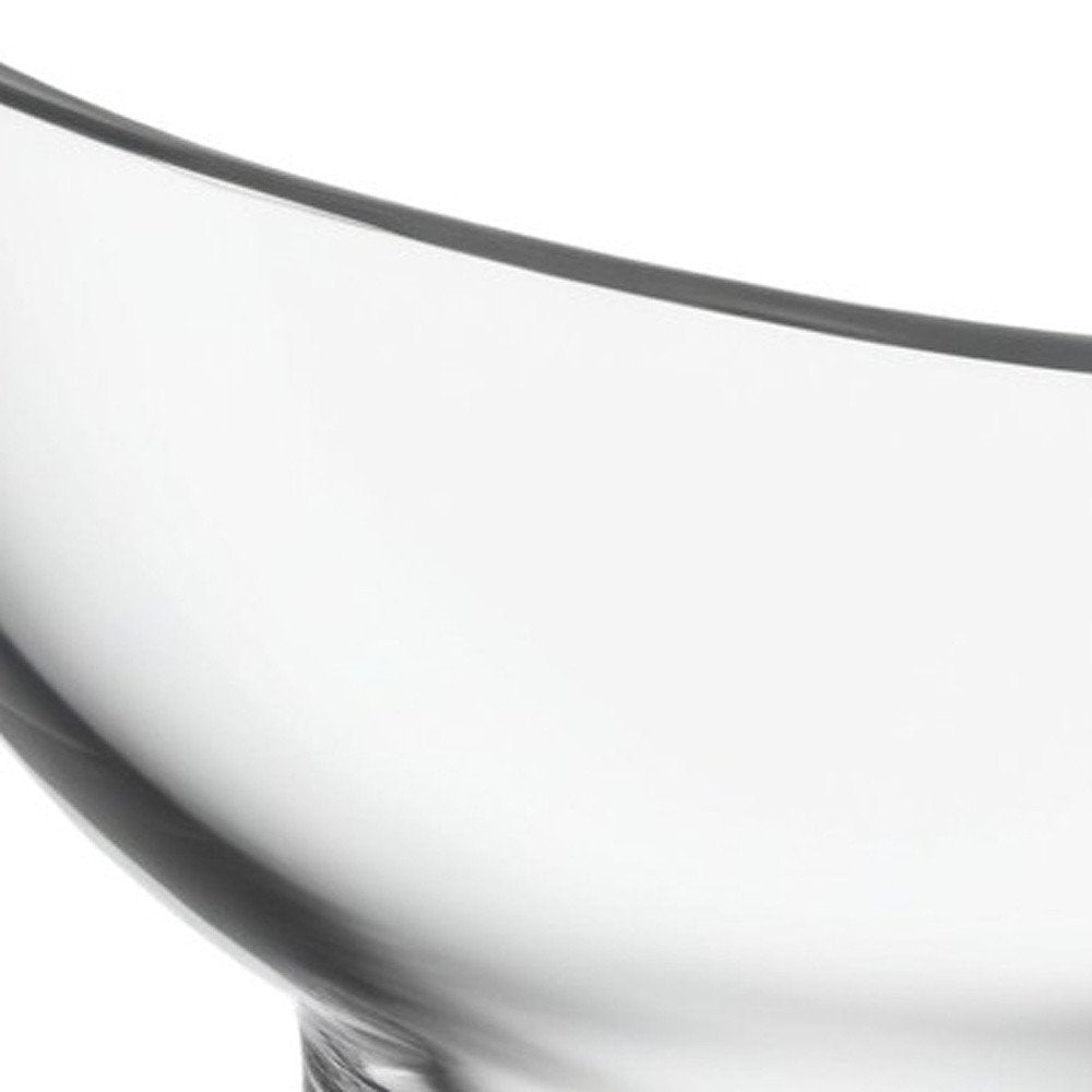 7" Clear Mouth Blown Slant Edge Glass Candy Bowl  Warm Home View