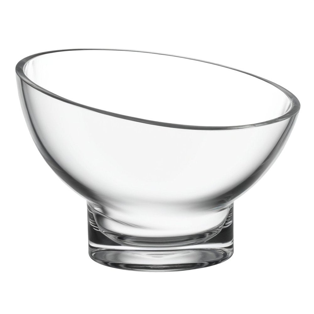7" Clear Mouth Blown Slant Edge Glass Candy Bowl  Warm Home View