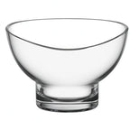 7" Clear Mouth Blown Slant Edge Glass Candy Bowl  Warm Home View