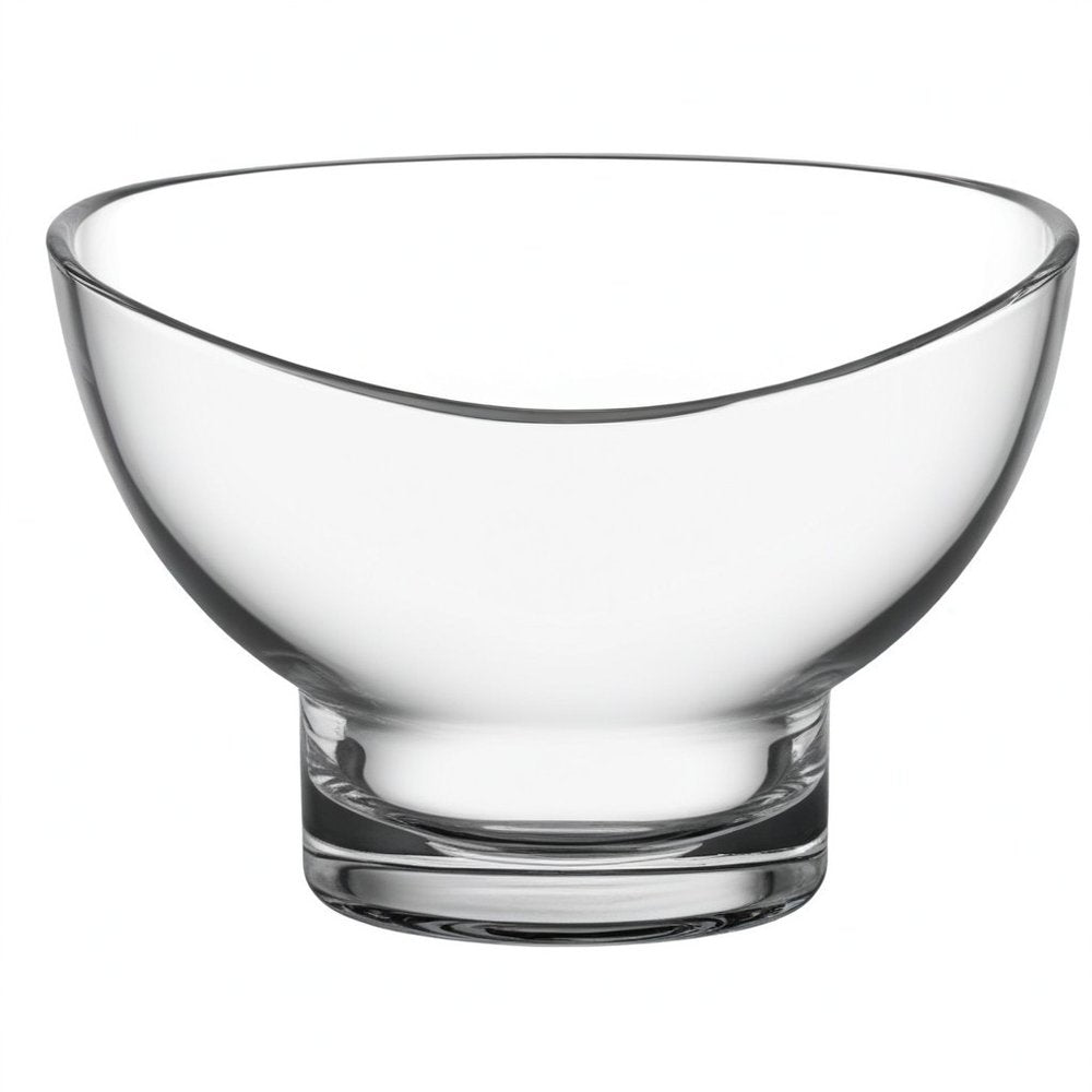 7" Clear Mouth Blown Slant Edge Glass Candy Bowl  Warm Home View