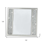 5" x 7" Silver Crystal Tabletop Picture Frame  Warm Home View