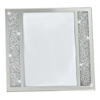 5" x 7" Silver Crystal Tabletop Picture Frame  Warm Home View