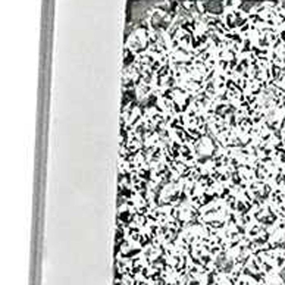 5" x 7" Silver Crystal Tabletop Picture Frame  Warm Home View