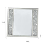 5" x 7" Silver Crystal Tabletop Picture Frame  Warm Home View