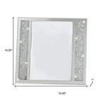5" x 7" Silver Crystal Tabletop Picture Frame  Warm Home View