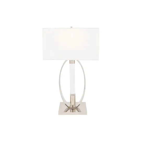Sparkling Crystal & Chrome Table Lamp // 2 Light  Warm Home View