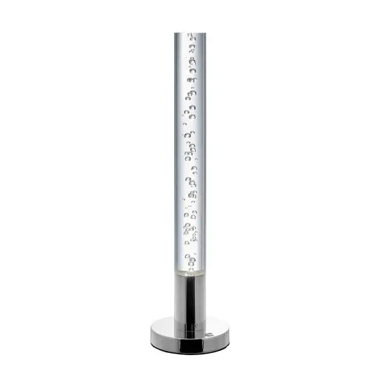 Acrylic Cylinder Table Lamp // 1 Light with Touch Switch  Warm Home View