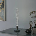 Acrylic Cylinder Table Lamp // 1 Light with Touch Switch  Warm Home View